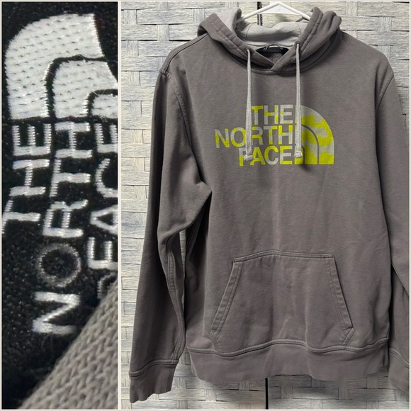 The North Face Other - The North Face Gray Hoodie Pullover Mens M Logo Graphic Hooded Sweatshirt